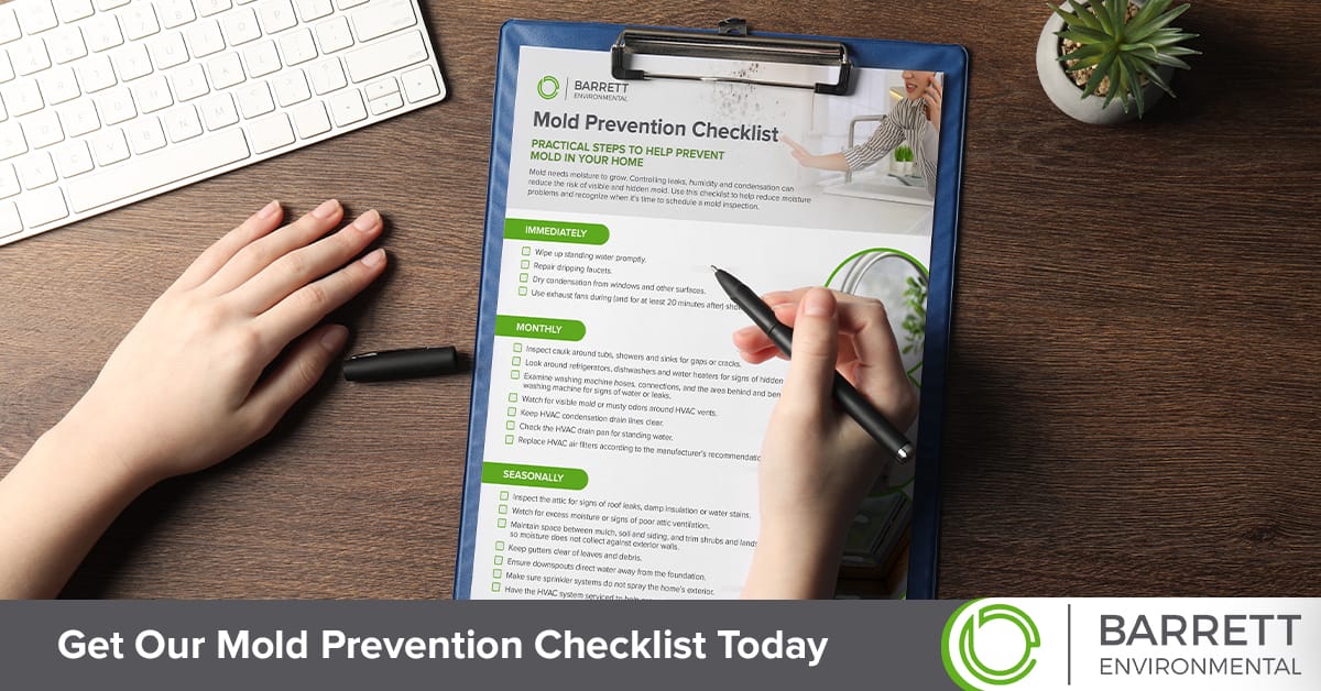 Mold prevention checklist resource in DFW.